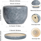 SQOWL Ceramic Pot for Plants - Image 3