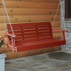 Highwood Weatherly Porch Swing 5 Feet, Rustic Red - Image 2