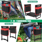 TomCare Garden Kneeler and Seat 10.64” Wider Larger Soft Kneeling Pad Garden - Image 6