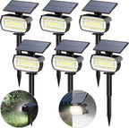 Fabrito Large Solar Spot Lights Outdoor 6 Pack, 1000 Lumens High Brightness by Fabrito