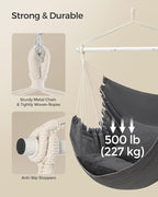 SONGMICS Hammock Chair, Load Capacity 500 lb, Hanging Chair - Image 4