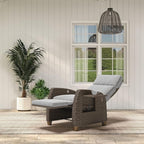 Grand patio Indoor & Outdoor Recliner Chair PE Wicker Patio Recliner - Image 5
