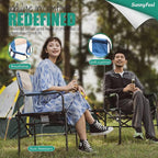 SUNNYFEEL Camping Directors Chair, Heavy Duty, Oversized Portable Folding Chair - Image 5