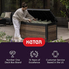 Keter Kentwood 50 Gallon Resin Deck Box - Image 8