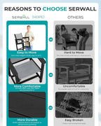 SERWALL 10 Piece Outdoor Dining Table Sets - Image 6