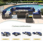 Aoxun 8 Piece Patio Furniture Set - Image 6