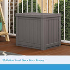 Suncast 22-Gallon Small Deck Box - Image 2
