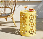 HFHOME Set of 3 Metal Outdoor Side Table, Nesting Round Coffee Table - Image 8