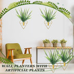 2 Pieces Gold Wall Decor Hanging Planters - Image 4