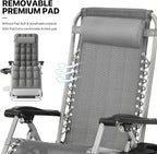 MoNiBloom Beach Chaise Lounge Chair, Patio Folding Recliner - Image 9