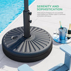 JEAREY 81.5lb Max Capacity Patio Umbrella Stand, Outdoor Umbrella Base Water - Image 3