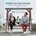 Outsunny 3 Seat Porch Swing - Image 3
