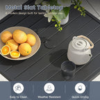 VICLLAX Patio Bar Height Table, Outdoor Square Bistro Table - Image 6