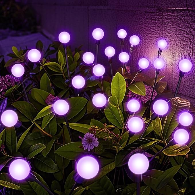 Solar Garden Lights Outdoor, Waterproof Solar Powered Lights by NBQQ