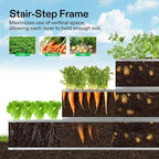 VIVOSUN 3-Tier Metal Raised Garden Bed, Vegetables and Herbs - Image 2