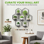 Wall Planters for Indoor Plants 7 Pack, Plant Frames Wall Decor Living Room - Image 2