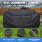 Mrrihand Heavy Duty Patio Sofa Cover Waterproof, Mrrihand 3-Seater Outdoor Sofa - Image 4