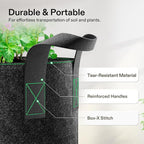 VIVOSUN 5-Pack 1 Gallon Heavy Duty Thickened Nonwoven Fabric Pots Grow Bags - Image 4