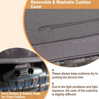 RELAX4LIFE Wicker Outdoor Storage Ottoman, 2-Piece Rattan Footstool w/Removable - Image 4