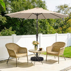 MEWAY 9ft Patio Umbrella Outdoor Table Umbrellas - Image 2