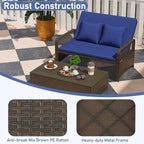 RELAX4LIFE Wicker Patio Outdoor Daybed - Image 6
