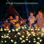 6 Pack 48LED Solar Garden Lights, 8 Lighting Modes Swaying Mushroom Lights - Image 6