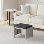 Best Choice Products Set of 2 Wicker Ottomans, Additional Seating, Side Table - Image 2