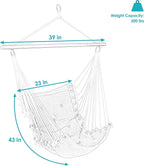 Sunnydaze Tufted Victorian Large Hanging Hammock Chair - Image 2