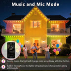 200FT Permanent Outdoor RGB Lights, IP67 Waterproof Smart Eave Lighting - Image 6