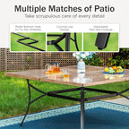 PHI VILLA 9 Pieces Outdoor Dining Set - Image 4
