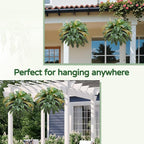 49” Artificial Ferns for Outdoors Planter, 128 Leaves per Fern, Large Lush Fake - Image 8
