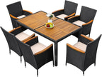 Greesum 7 Pieces Outdoor Patio Dining Set, Conversation Sets - Image 4