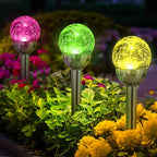 SOLPEX Solar Garden Lights Outdoor, 3 Pack Multi-Color Changing&White 2 Modes - Image 8
