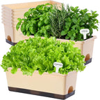 Window Box Planter 8 Pcs, 17 Inches Rectangle Flower Pots - Image 3