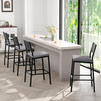 Crestlive Products Outdoor Bar Stools Set of 4, Patio Counter Height Barstools - Image 6