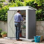 Greesum 5×3 FT Outdoor Storage Shed, Metal Storaged Sheds Without Floor - Image 7