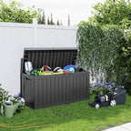 90 Gallon Resin Deck Box, Lockable Patio Outdoor Storage Box - Image 6