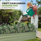 5-in-1 Adjustable Raised Garden Bed Kit | Galvanized Planter Boxes - Image 2