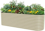 32" Extra Tall Raised Garden Bed Kits, 2.5 x 9.5 x 2.7ft Deep Root 10 in 1 by VegoGarden