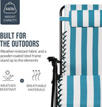 Best Choice Products Set of 2 Extra Wide Adjustable Steel Mesh Zero Gravity - Image 6