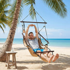 ONCLOUD Upgraded Unique Hammock Sky Chair, Air Deluxe Hanging Swing Seat - Image 5