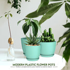 Utopia Home - Plant Pots Indoor - 7/6.6/6/5.3/4.8 Inches Flower Pots - Image 5