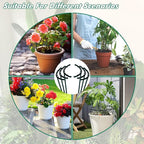 Mwellewm 10 Pack Plant Support Plant Stakes Metal Half Round Search Support - Image 5