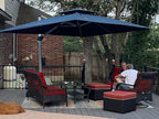 PURPLE LEAF 9' X 12' Patio Umbrella Outdoor Rectangle Umbrella Large Cantilever - Image 2