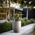 Kante Tall Concrete Planter, 21.7-Inch Height Light Gray Large Indoor Outdoor - Image 6