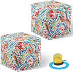 Juexica 2 Pack Ottoman Poufs Indoor Outdoor Inflatable Ottoman Stool Cube by Juexica