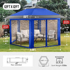 CROWN SHADES 12x12 Pop Up Gazebo - Image 6