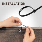 LOVE STORY Custom Size 2'6''x11' Brown Balcony Privacy Screen, UV Block Privacy - Image 7