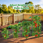 3 Pack Square Tomato Cages for Garden, 42 Inches Heavy Duty Metal Tomatoes - Image 3