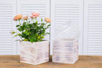 Wooden Planter Box, Rustic Whitewash - Image 4